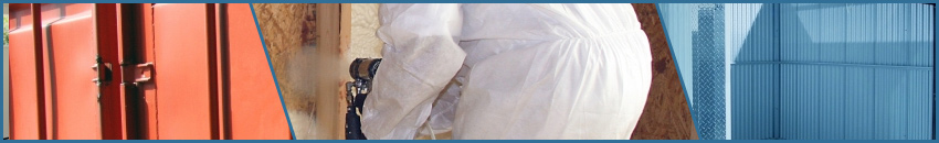 Spray Foam Insulation in Shipping Container